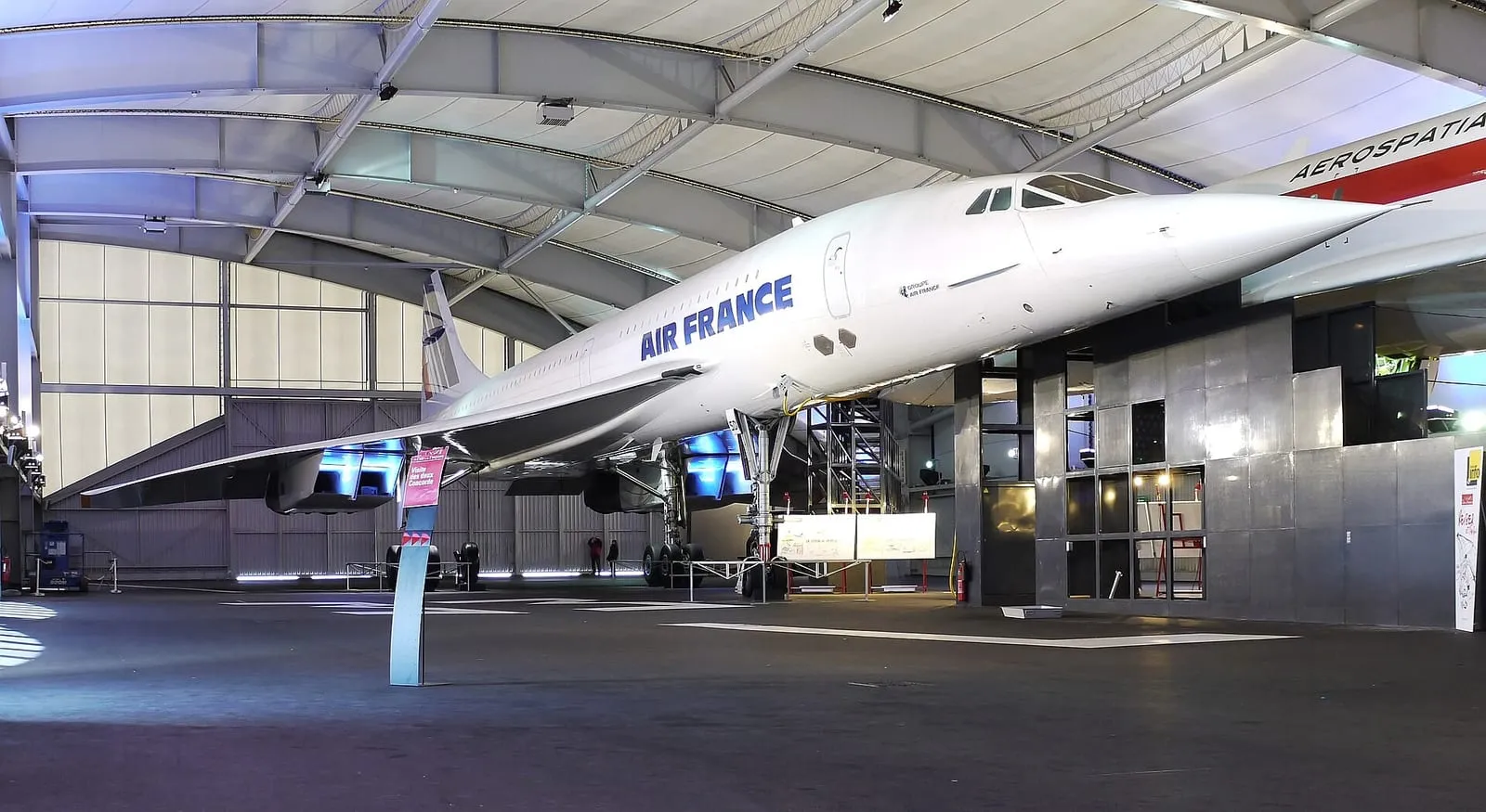 Un Concorde d'Air France exposé au musée de l'Air et de l'Espace du Bourget