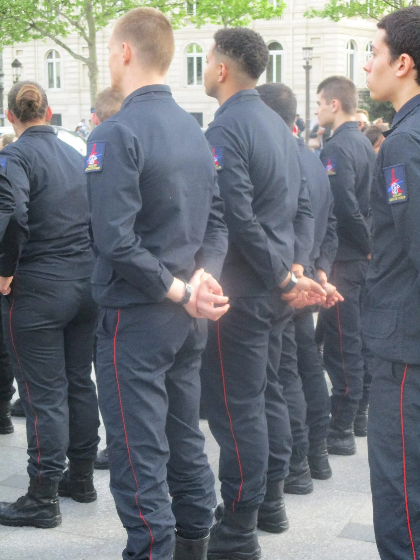 Des volontaires du service civique lors d'une mission