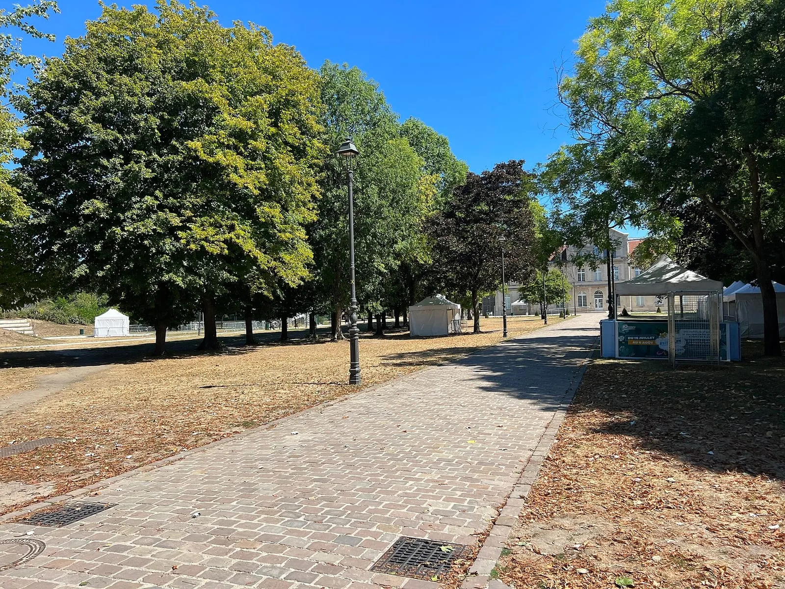 Le parc paysager de Ladoucette, à Drancy, où se tient la Foulée rose le 18 octobre